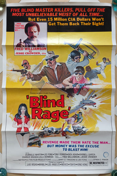 1978 'Blind Rage' original cinema poster