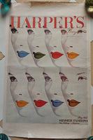 1980s reproduction World War II Harper's Bazaar poster