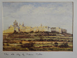 The old City of Mdina print by Doris Micallef