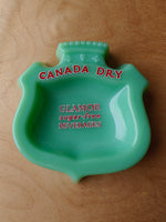 1960s Canada Dry Advertising glass ashtray