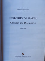 Histories of Malta - Closure and Disclosures - Volume seven