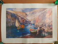 Wied iz-Zurrieq print by Chev. Edw. Caruana Dingli