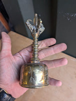 1970s Tibetan Solid Brass Bell