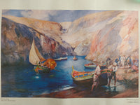 Wied iz-Zurrieq print by Chev. Edw. Caruana Dingli