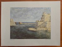 St. Angelo, Malta print by Doris Micallef