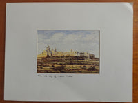 The old City of Mdina print by Doris Micallef