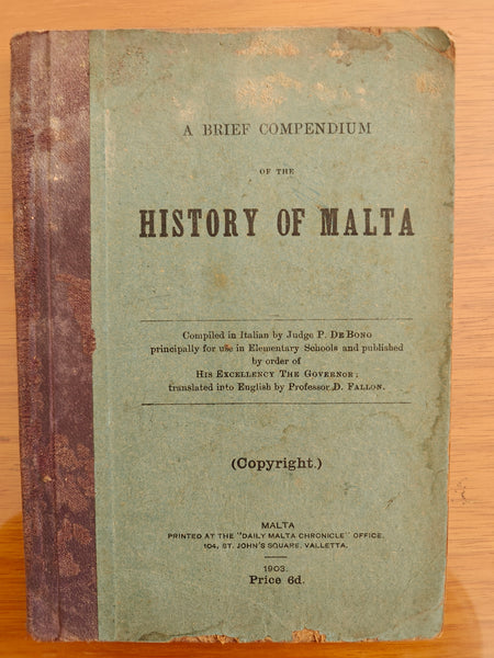 A Brief Compendium of the History of Malta