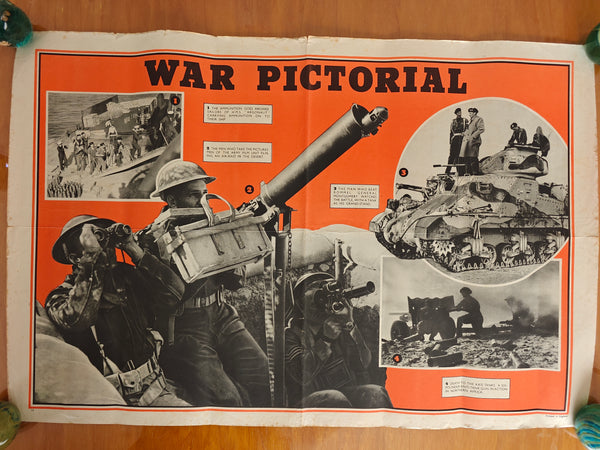 1980's WWII War Pictorial reproduction poster