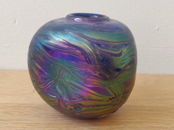 1980s Phoenician Glass Vase