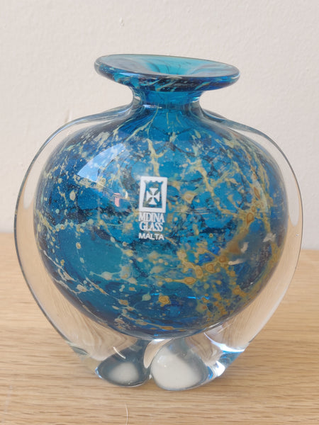 1990s Mdina Glass Vase