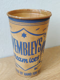 1960s ‘Wembley’s Cream ice’ paper cup