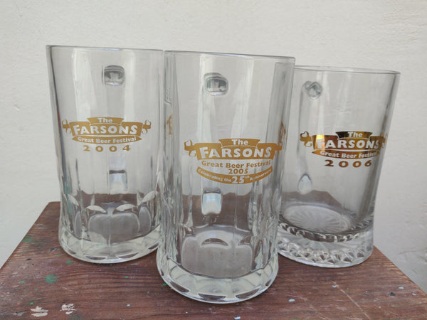 Three Farsons Beer Festival Mugs