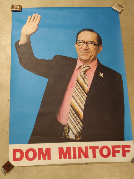 1970s Dom Mintoff Poster