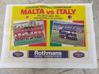 Malta Vs Italy - 6/12/1986