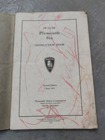 1933 - Plymouth Six Owner's Manual