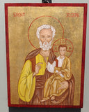 St Joseph icon by Doreen Gatt
