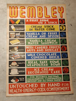 1957 - Wembley Ice-Cream Poster