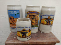 Four Old Löwenbräu Oktoberfest Malta Mugs