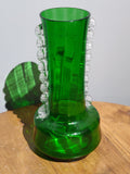 Antique Victorian Green Glass Vase