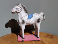 1950s Paper Mache Toy Pull Horse