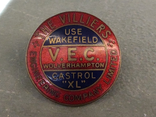 1950s 'The Villiers' Enamel Grille Badge