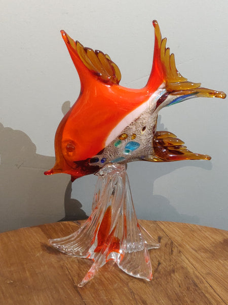 Beautiful Italian 1960s Hand Made Glass Fish ornament