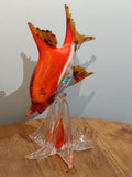 Beautiful Italian 1960s Hand Made Glass Fish ornament