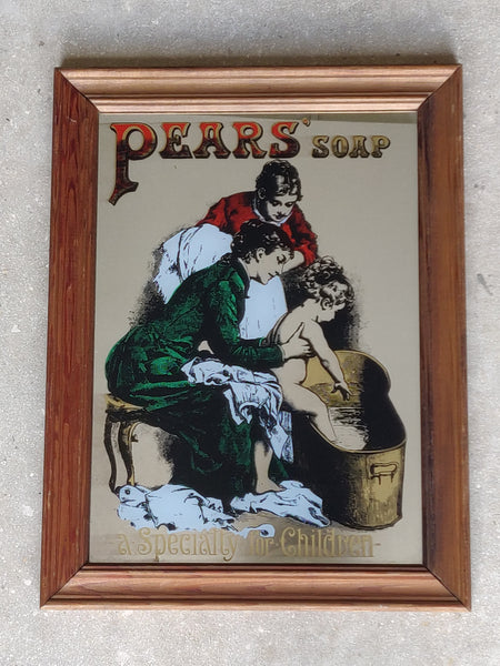 1980s Pears' Soap Advertising Mirror