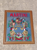 1970s Martini Vino Vermouth Advertising Mirror