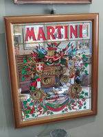 1970s Martini Vino Vermouth Advertising Mirror