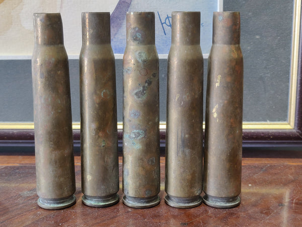 Five WW II Military Shells