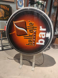 An old Bellcaffe Bar Double Sided Light Up Sign
