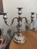 Pair 1960s Silver Plated Candelabra