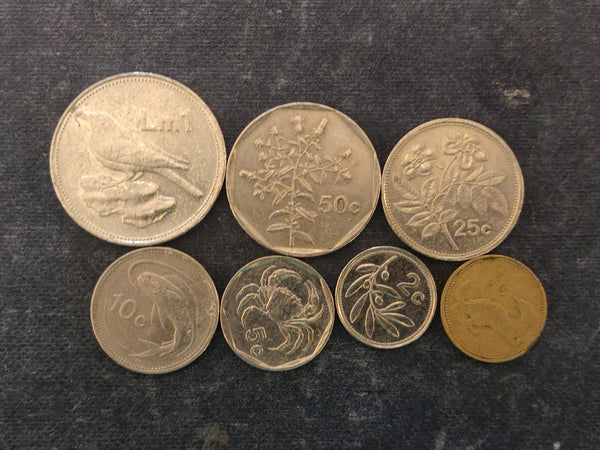 Old Set of Maltese Coins pre joining the European Union