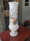 19th Century Hand Painted Opaline Glass Vase