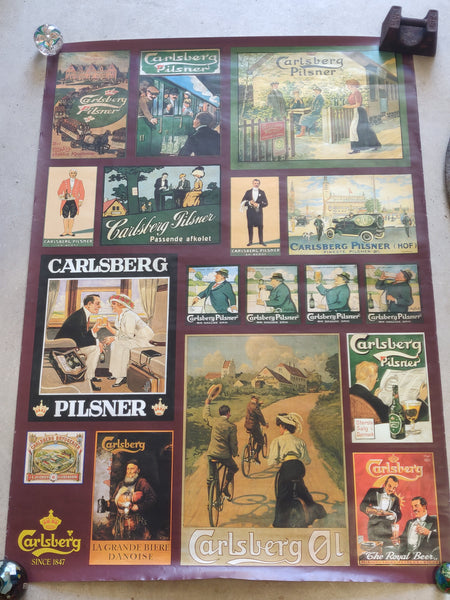 1990s Carlsberg Beer Advertising Poster