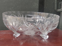 1970s Lead Crystal Center Bowl