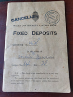 1954 - Malta Government Savings Bank - Fixed Deposit Booklet