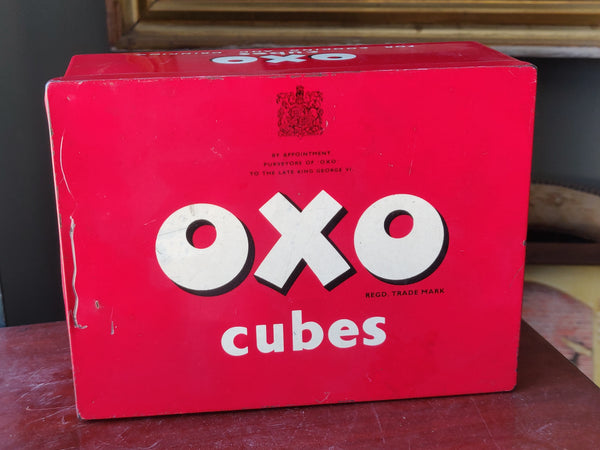 1950s OXO Cubes Metal Tin