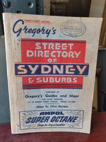 1950s or Earlier Gregory's Street Directory of Sydney & Suburbs