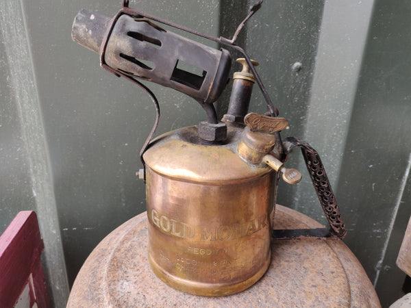 1950s or Earlier 'Gold Mohar' Blow Torch Lamp