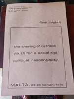 1976 - The Training of Catholic Youth for Social and Political Responsibility