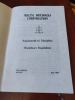 1973 - Malta Drydocks Corporation - Disciplinary Regulations