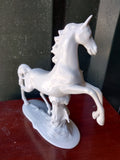 1980s or Earlier White Porcelain Horse Statue