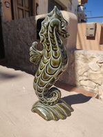 1970s Bristow Potteries Seahorse Statue