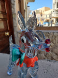 A Beautiful 1970s or Earlier Murano Glass Dog Statue
