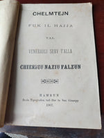 1907 - Chelmtejn fuk il Hajja tal Venerabli Serv t'Alla Chiericu Naziu Falzun