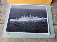 1970s Scrap Book with 22 Photos of Navy Ships in Malta